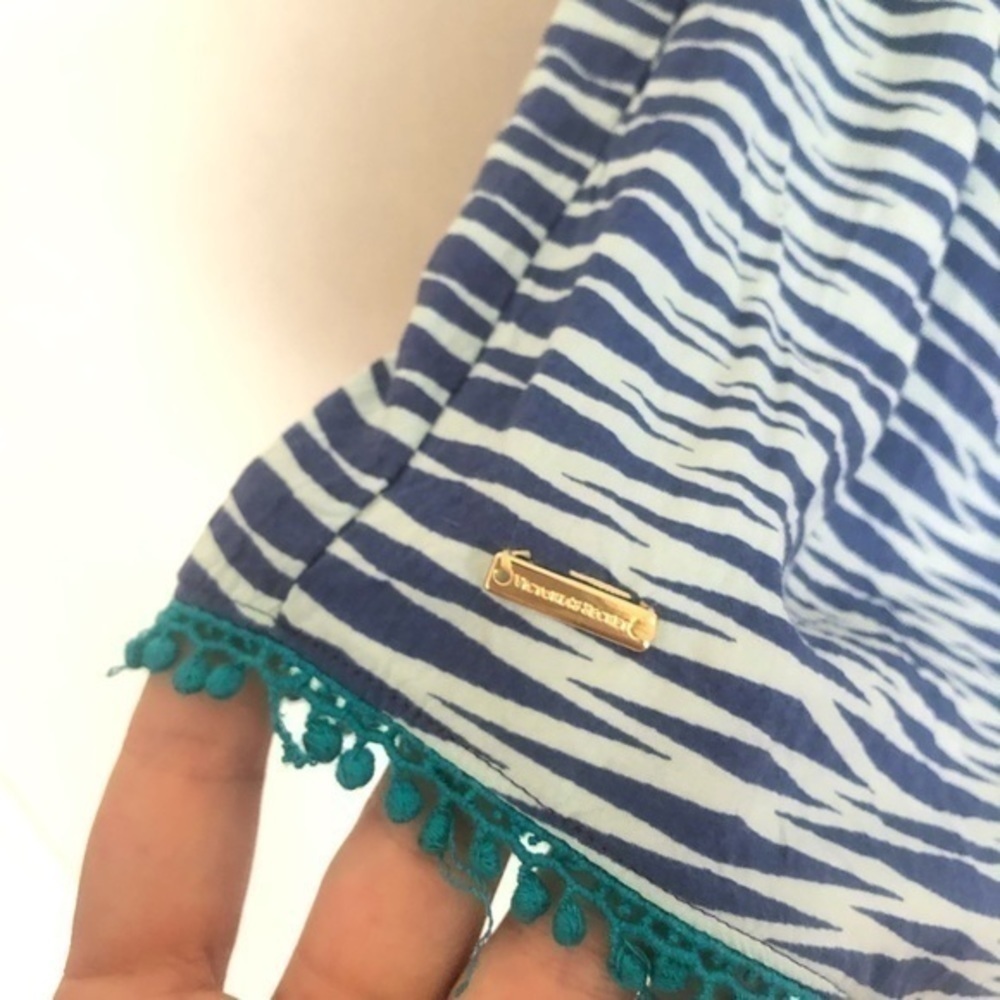 Victoria’s Secret Shorts Romper Swim Cover Blue M - Picture 2 of 5